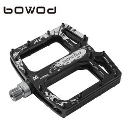 BOWOD High Quality Aluminium Alloy 3 Sealed Bearings BMX Cycling Pedals CNC Mountain Bicycle Pedals Anti-slip Bike Accessories 231221