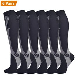 Brothock 6 Pairs for Drop Compression Socks 2030 MmHg Athletic Nylon Cycling Nursing Sport Stockings 231221