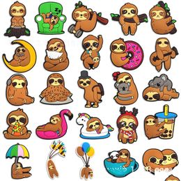 Shoe Parts Accessories Girls Animal Sloth Charms Wholesale Childhood Memories Funny Gift Cartoon Pvc Decoration Buckle Soft Rubber Clo Otwyz