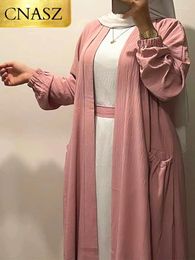 Ethnic Clothing Hijabs For Woman Ramadan Eid Abaya Dubai Modest Dress Muslim Fashion Kimono Islamic Femme Kaftan Robe Turkey Customs