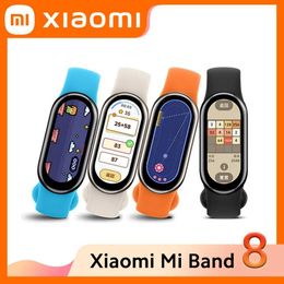 Wristbands Xiaomi Mi Band 8 Blood Oxygen Heart Rate Sleep Monitoring Waterproof Smart Watch 60HZ Sports Bracelet Boyfriend Girlfriend Gift