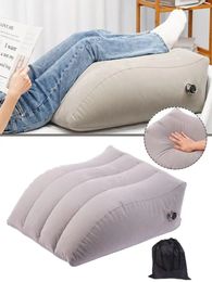 Portable Inflatable Elevation Wedge Leg Foot Pillow Cushion Camping LiftBed Household Artifact 231221