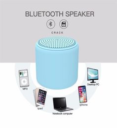 Mini Wireless Portable Bluetooth Speakers Macaron Small Steel Cannon Stereo Sound Speaker For Computer Mobile Phone337q6105670