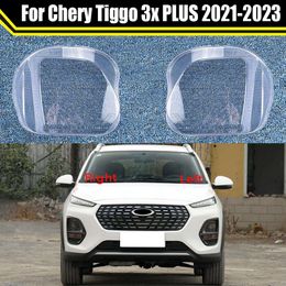 Auto Headlamp Case for Chery Tiggo 3x PLUS 2021 2022 2023 Car Headlight Cover Lamp Shell Lens Glass Caps Light Lampshade