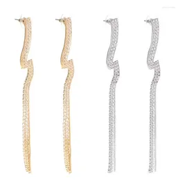 Dangle Earrings Tassel Women Jewellery For Rhinestone Luxury Long Drop Wedding Fashion