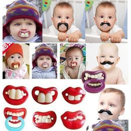 Pacifiers# Infant Sile Pacifier Funny Dummy Dummies Pacifiers Baby Teeth And Personality Devil Jia183 Drop Delivery Baby, Kids Materni Dhfkr