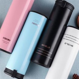 450ml Girls Stainless Steel Vacuum Flask Female New Portable Hand Cup Korean Creative Gift Student Water Bottle Thermoses282G