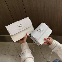 Luxury 2023 Fashion Female Square Shoulder Bag Butterfly Trend Chain Women s Crossbody Casual Trendy Phone 231221