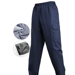 Men's Pants Waterproof Rain Black Have Pocket Blue Breathable Polyester Nylon Holiday Vacation