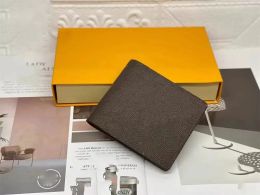 original box brand designer women wallets Top quality purses pu leather classic style multicolor Mmen short wallet Card holder Holders zipper coin purse 360223