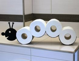 Metal Toilet Roll Paper Holder Wall Mounted Free Standing Novelty Animal Bathroom Loo Rolls Storage Rack 231221