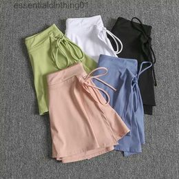 Skirts Sports Skirt Women's Summer Hip Cover Anti Walking Light Yoga Dress Clothes Running Training Casual Fitness Lace Up Skirts L231222