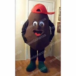 2024 New Coffee beans Mascot Costumes Halloween Cartoon Character Outfit Suit Xmas Outdoor Party Festival Dress Promotional Advertising Clothings