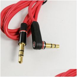 Other Auto Parts 1.2M L Sharp 90 Degree 3.5 Mm To 3.5Mm M/M Car O Aux Cord Extended Auxiliary For Phone Speaker Drop Delivery Automobi Dh0N1