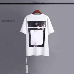 Men's T-shirts t Shirt Mens Womens Designers Loose Tees Man Casual Luxurys Clothing Streetwear Shorts Sleeve Polos Tshirts Size Offes White MH6A