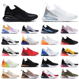 Sports 270 AAA+ Quality Running Shoes Triple Black Pure Platinum Mens Women Barely Rose Dusty Cactus Medium Olive 270s 27C Trainers Sneaekrs Eur 36-45
