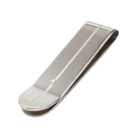 high quality plain business style titanium stainless steel money clip for men gold black silver 3 colors325M