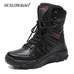 Military Tactical Mens Boots Special Force Leather Desert Boot Outdoor Combat Ankle Boot Men's Shoes Plus Size 39-47 231221