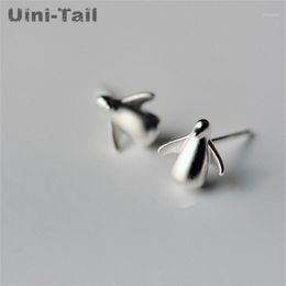 Stud Uini-Tail 925 Sterling Silver Cute Little Penguin Earrings Korean Fashion Tide Flow Hypoallergenic High Quality Jewelry1229D