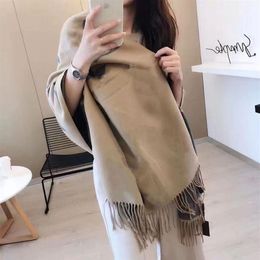 2022 New Luxury Scarf Cashmere Thick Shawl Women Long Winter Wram Pashmina Wraps Hijab with Tassel Bufanda Foulard 2022 aimei shop245r