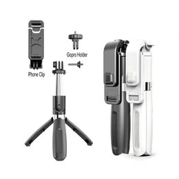 Selfie Stick Tripod Foldable Monopods Video stand Universal for Smartphones for Gopro 231221