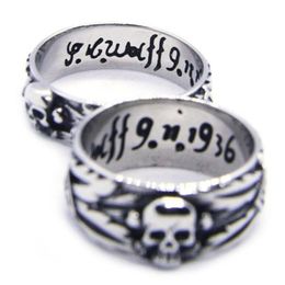 2pcs lot size 6-13 Unisex Cool Skull Ring 316L Stainless Steel Fashion Jewellery Personal Design Na Skull Ring274I