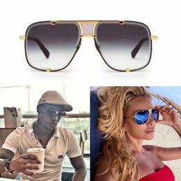 Designer Dita Mach Five 2087 Sunglasses Electroplated Metal Frame Fashion Show Luxury Brand men woman sunglasses Original Box200F