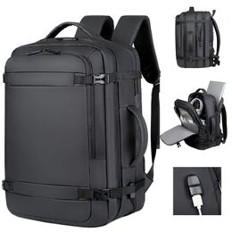 40LExpandable USB Travel Backpack Flight Approved Carry on Bags for Airplanes Water Resistant Durable 17inch backpack men 231222