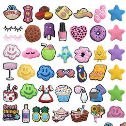 Shoe Parts Accessories Girls Pretty Charms Wholesale Childhood Memories Funny Gift Cartoon Pvc Decoration Buckle Soft Rubber Clog Drop Otoiu