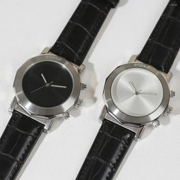 Wristwatches Men's Quartz Watch Minimalist Design Sterile Dial Watches For Men