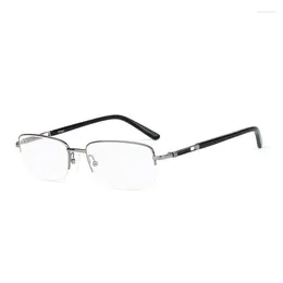 Sunglasses Frames Width-141 Fashion Retro Titanium Alloy Men Half Frame Myopia Eyeglasses Male Optical Spectacle 2001 Oculos Lentes