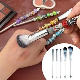 Makeup Brushes Fine Bristle Brush Multifunctional Fashion Beaded Set With Aluminum Tube For Eyeshadow Professional