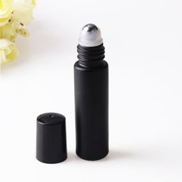 600Pcs/Carton Thick 10ml 1/3oz MINI ROLL ON GLASS BOTTLES For ESSENTIAL OIL with Steel Metal Roller Ball Fragrance PERFUME Free DHL Dugei