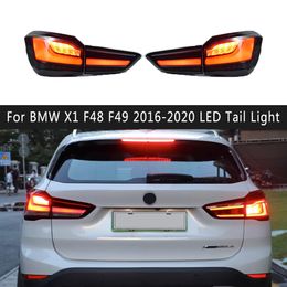 For BMW X1 F48 F49 LED Tail Light 16-20 Streamer Turn Signal Brake Reverse Parking Running Lights Taillight Assembly Car Accessories