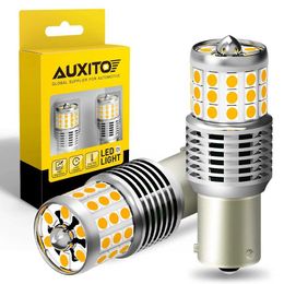 AUXITO Pcs BAUS PYW BAS PW LED Bulb Canbus No Hyper Flash Amber Super Bright WW WYW LED Turn Signal Light