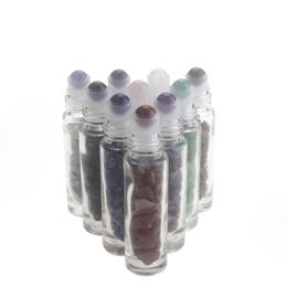 Wholesale Essential Oil Roll On Bottles 10ml Stones Ball Refillable Rolling Container 250Pcs Lot Free Shipping Jopjg