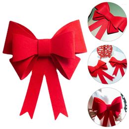 Gift Wrap Bow Tie Curtain Large Red Felt Chair Pendant Christmas Tree Decor Wedding Room Knot Party