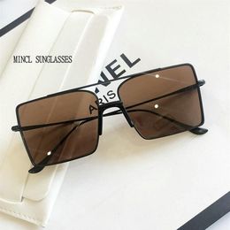 Sunglasses Oversize Metal Women 2021 Punk Vintage Sun Glasses Black Side Shield Men Shades Style UV400 FML221n