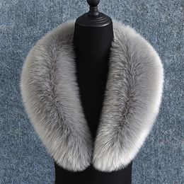 Furry Fur Hood Trims Parkas Jacket Scarves Faux Collar for Women Men Winter Fake Scarf Shawls Coat Warmer Decor 231222