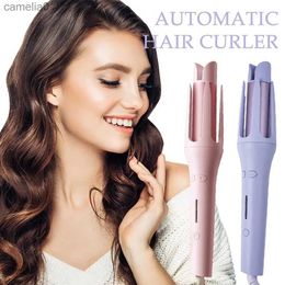 Hair Curlers Straighteners 32mm Automatic Hair Curler For Women Tourmaline Ceramic Curling Iron Rotating Roller Auto Rotary Fast Heating StylingL231222