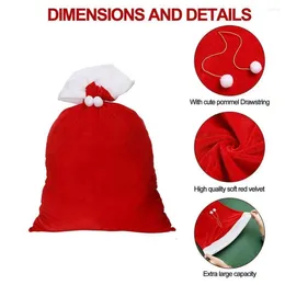 Christmas Decorations Party Supplies Xmas Year Decoration Kids Gift 100x70cm Gifts Storage Bag Navidad Decor Large Velvet