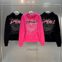 Young Thug Pink Sp5der 555555 Men Women Hoodie High Quality Foam Print Spider Web Graphic Sweatshirts Pullovers S-xl 8AJT RGGY