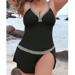 Women's Swimwear 2024 Summer Print Bikini Sets Sexy Plus Size Swimsuit Women Bathing Suit Two Piece Set Loose Beach Tankini