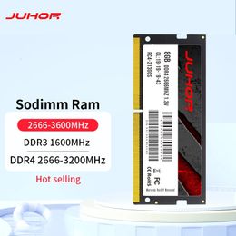 JUHOR Rams DDR3 4g 8g 1600MHz DDR4 8GB 16GB 32GB 2400MHz 2666MHz 3200MHz Notebook Memory Sodimm Laptop Memoria Ram 231221