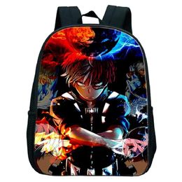 Bags 12 Inch School Bag Shoto Todoroki Print My Hero Academia Boku No Hero Academia Anime Boys Backpack for School Bookbag Sac A Dos