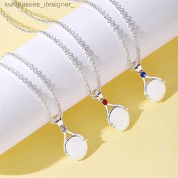 Pendant Necklaces Classic Tv Series Just Add Water Necklace Fashion Natural Zircon Silver Plated Copper Pendant H2O Mermaid Jewellery Fans PresentL231222