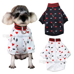 Designer Dog Clothes Brand Dog Apparel Dogs Jacket with Classic Letter Pattern Warm Pet Coat Winter Puppy Clothing for Small Dog Teddy Yorkshire Bulldog Black XL A552
