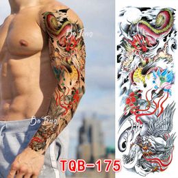 Makeup tattoo Full arm stickers for men and women, full waterproof stickers, large picture flower set, temporary