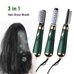 3 in 1 Dryer and Straightening Brush Hair Electric Rotary Women'S Straighteners Professional Comb Curler Modelling 231221