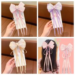 Hair Accessories Cloth Bow Ribbon Hairpin Cute Clip Princess Ornaments Children's Headdresses Children